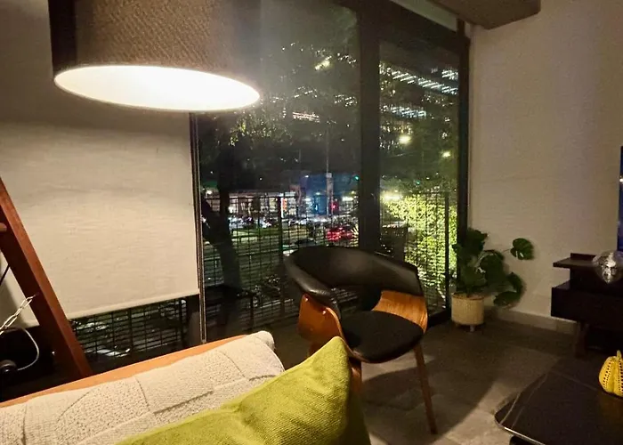 Departamento Av Reforma - Roma Norte - Balcon Parking Rooftop Apartment