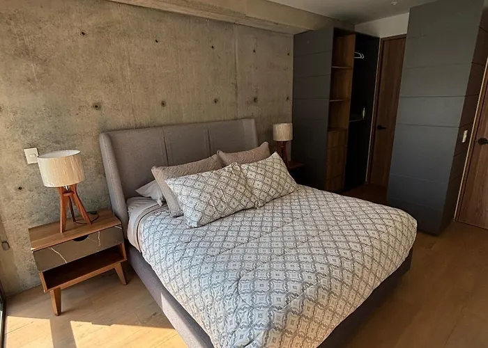 Departamento Av Reforma - Roma Norte - Balcon Parking Rooftop Apartment
